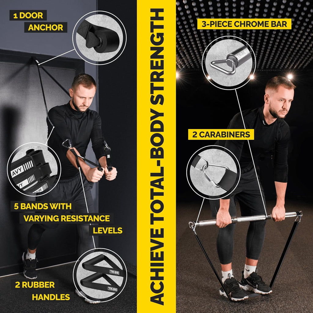 Long Resistance Bands Set, 5 Pull Up Assistance Bands for Working Out