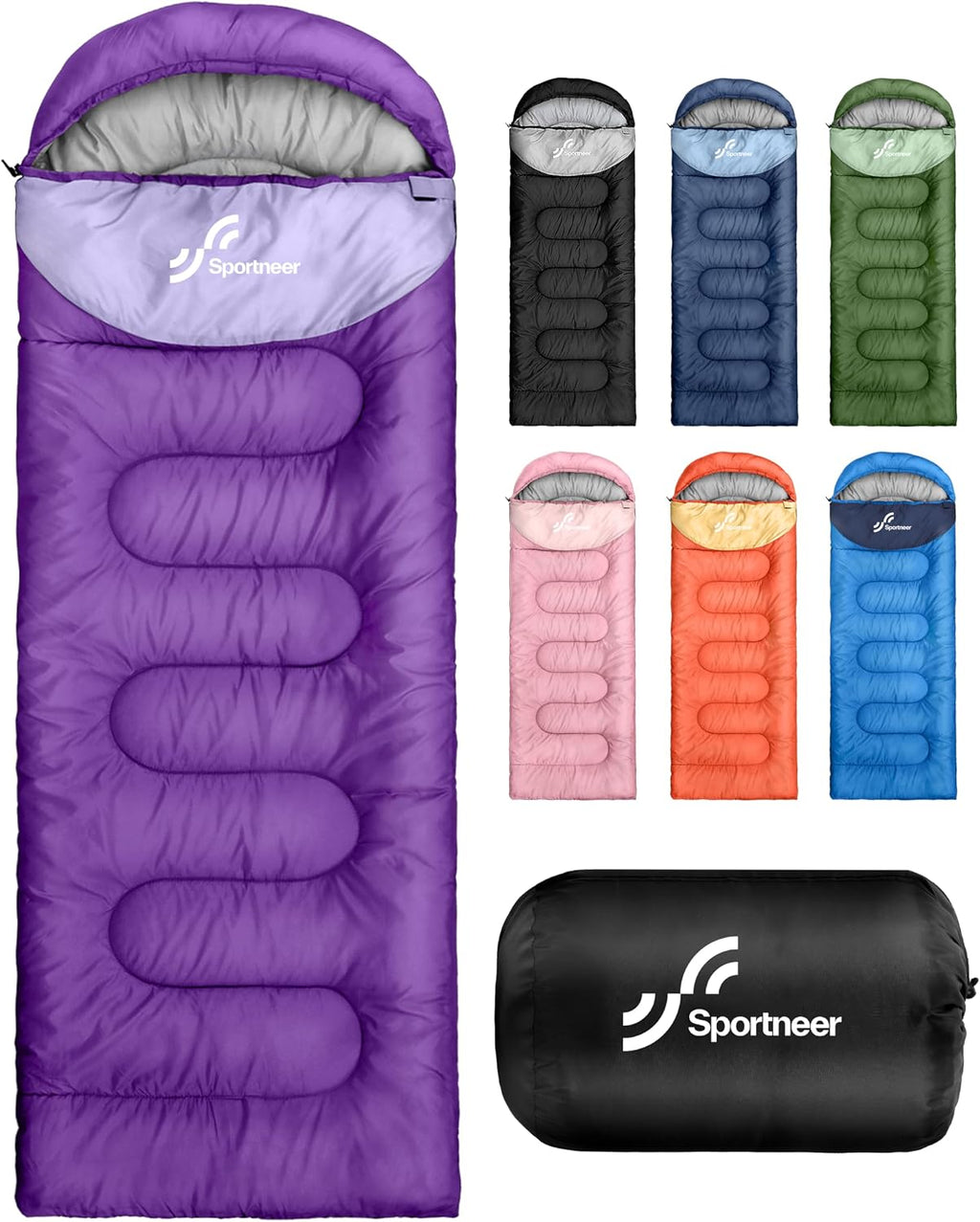 Sportneer Sleeping Bag for Adults Kid Waterproof lightweight Camping Hiking