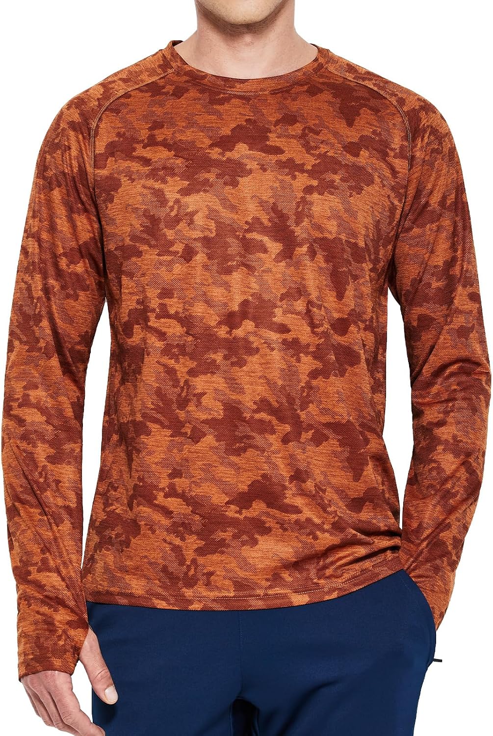 MIER Men's UPF 50+ Rash Guard Long Sleeve Shirts Dry Fit Fishing Running
