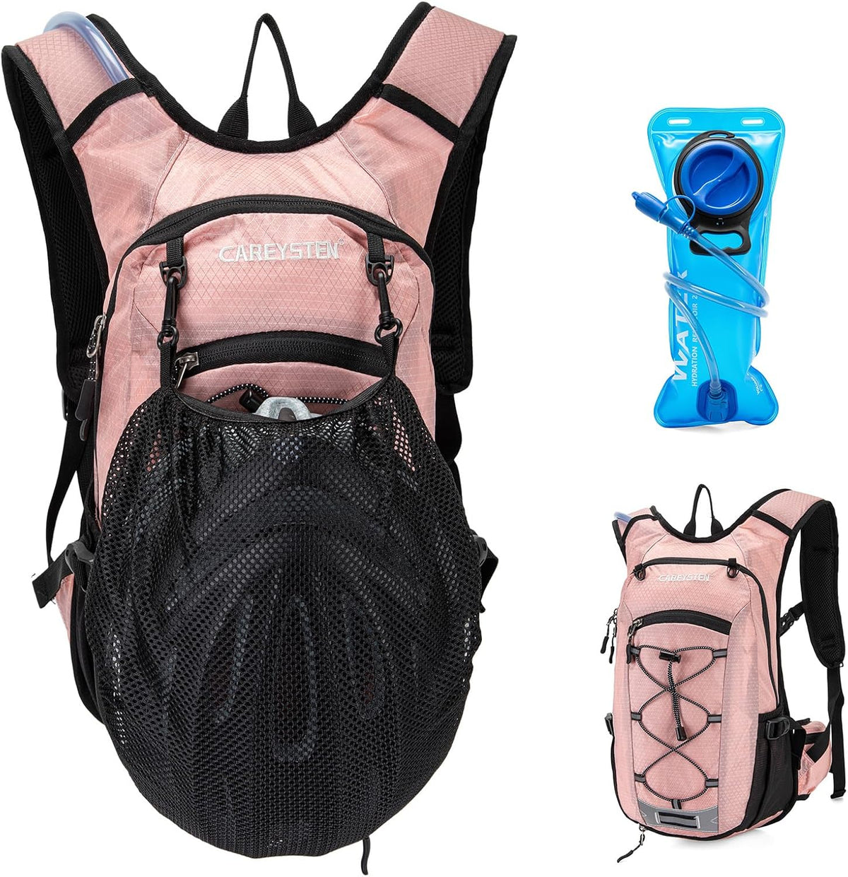 Hydrating Backpack 15LInsulated Hiking Bag with 2-Liter Water Bag