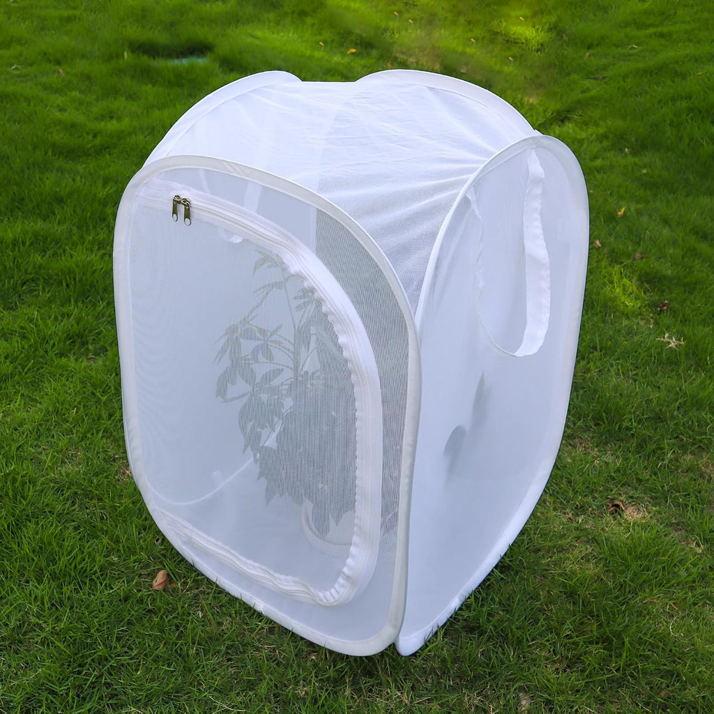 Pop‑up Butterfly Habitat Enclosure with High‑Clear PVC Panel & Fine Mesh