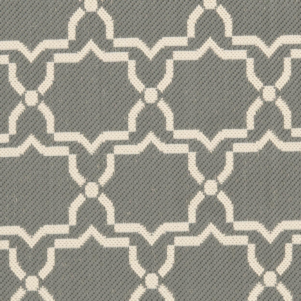 SAFAVIEH Washable Rug Outdoor Courtyard Collection - 2'3" x 6'7" Runner, Anthracite & Beige, Non-Shedding & Easy Cleaning, Ideal for Patio, Entryway, Mudroom, Hallway, Kitchen (CY6916-246)