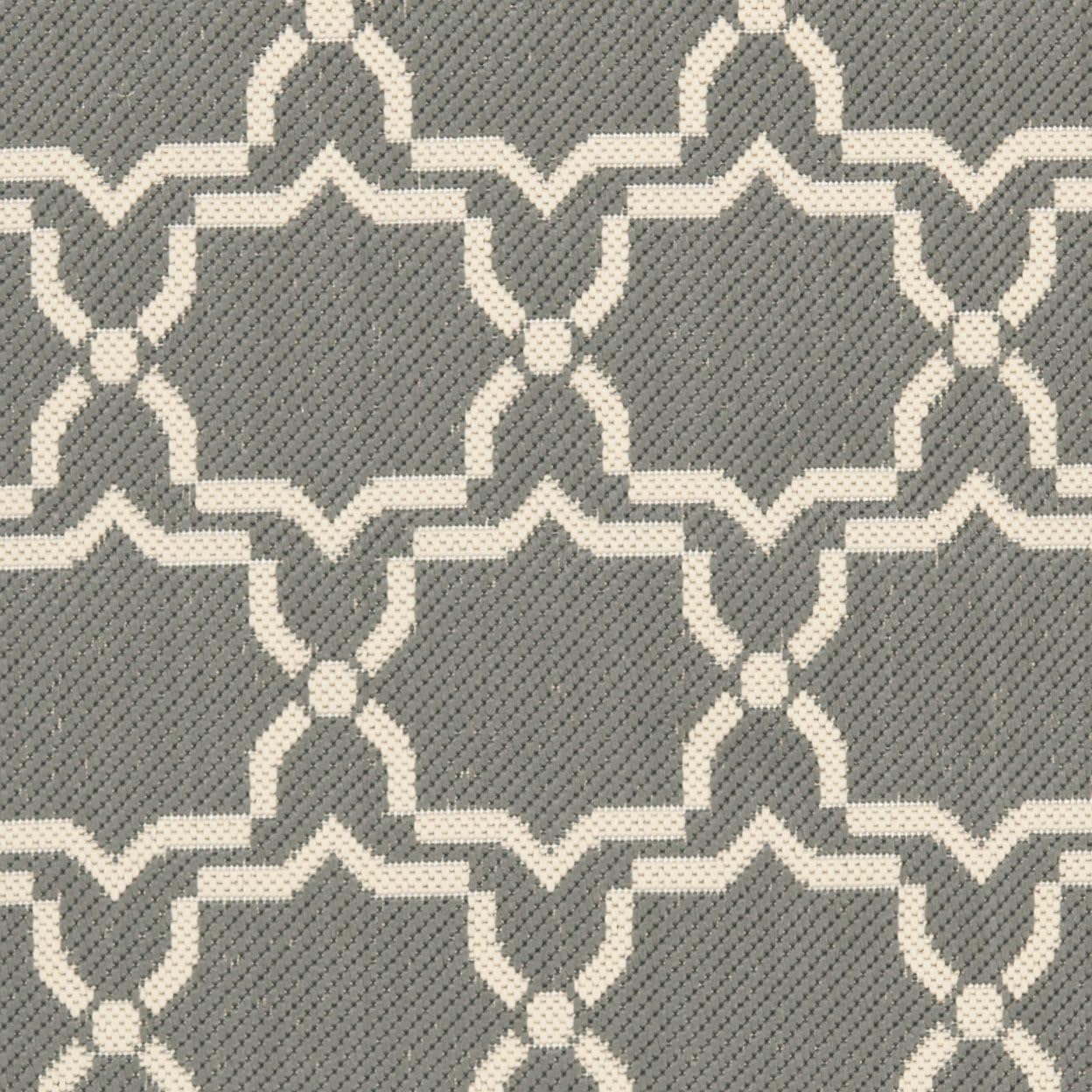 SAFAVIEH Washable Rug Outdoor Courtyard Collection - 2'3" x 6'7" Runner, Anthracite & Beige, Non-Shedding & Easy Cleaning, Ideal for Patio, Entryway, Mudroom, Hallway, Kitchen (CY6916-246)