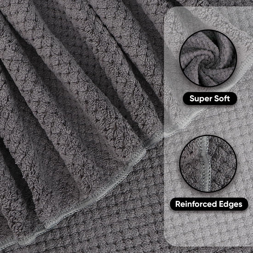 HOMEXCEL Bath Towels 2PK, Microfiber Ultra Soft Bathroom Towel, 27x54 in