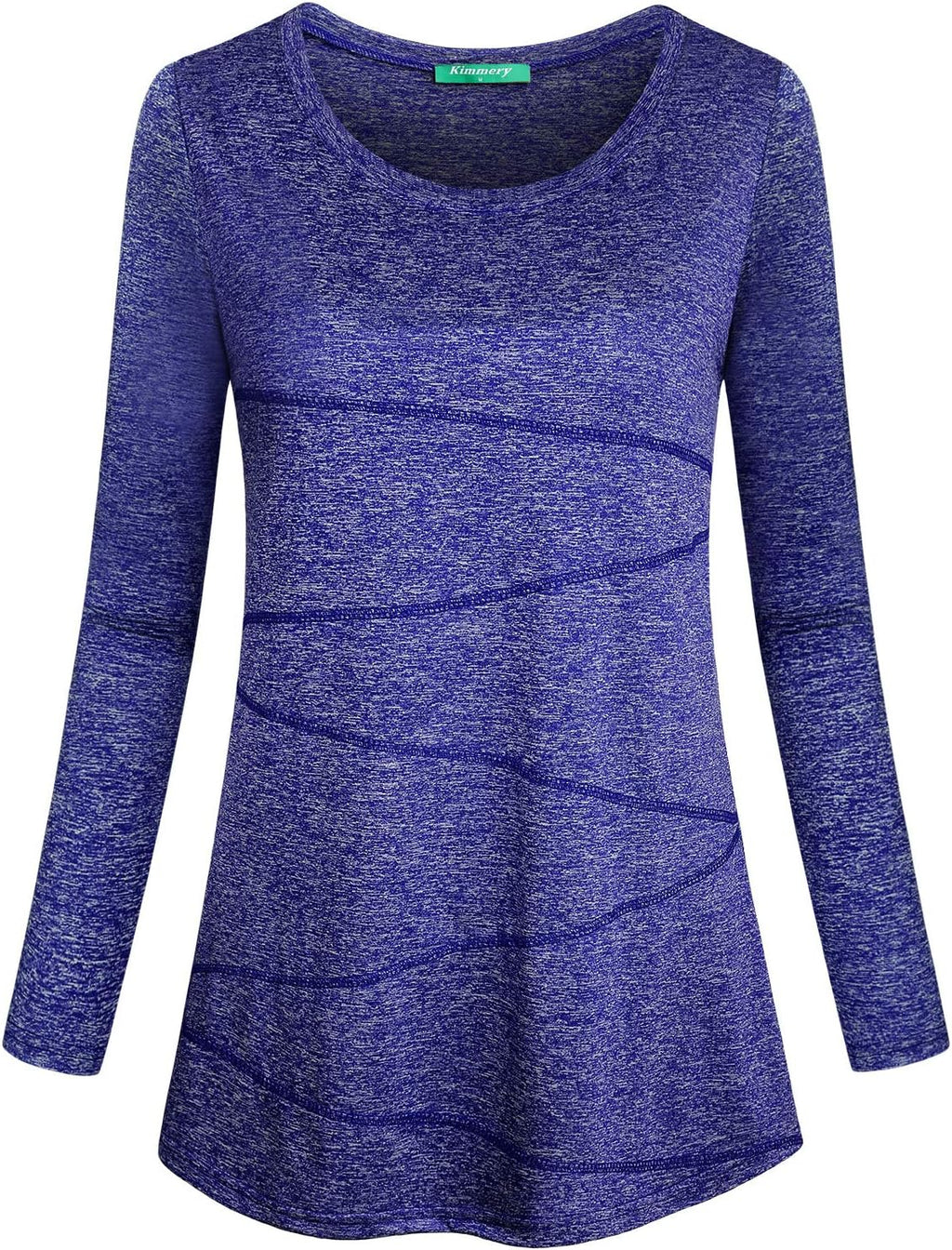Kimmery Workout Tops for Women Long Sleeve Shirts for Women Quick Dry Line Decor Yoga Tops Sizes S-3XL