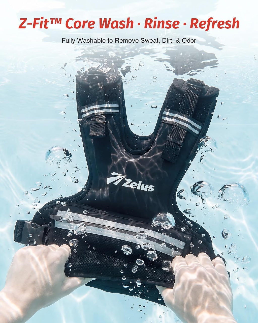 ZELUS Weighted Vest for Men & Women, Z-Fit Weight Vest Adjustable 8-32lb