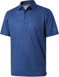 Golf Shirts for Men Dry Fit Short Sleeve Print Performance Moisture Wicking Polo Shirt