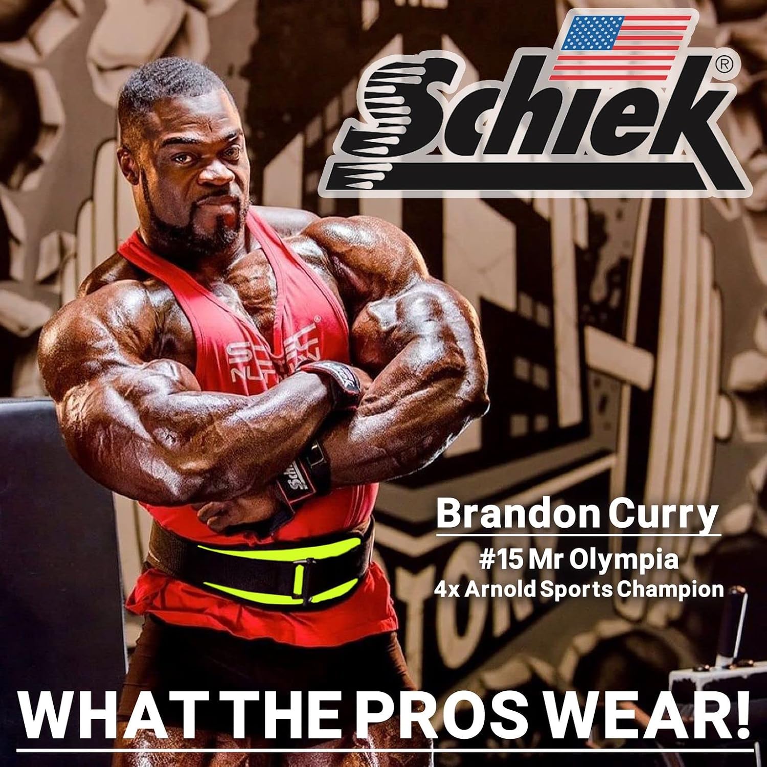 Schiek Sports Model 2004 Nylon 4 3/4" Weight Lifting Belt - Black