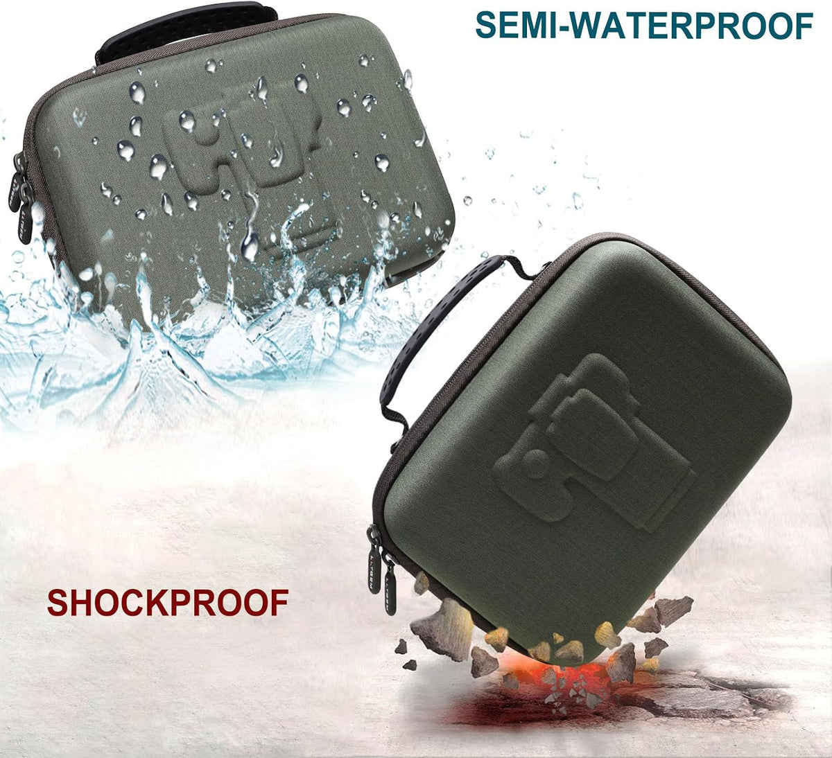Small Camera Case Bag for Canon EOS Rebel T7/R50//R100 DSLR Camera Green