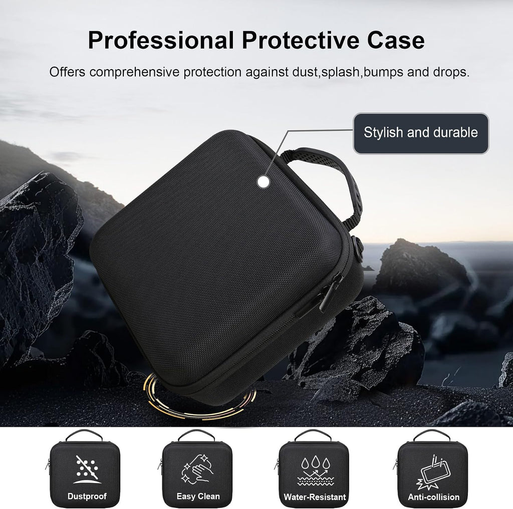 RAIALL Case for Canon EOS Rebel T7/R50/R100/NikonD7500 Digital Camera,Black