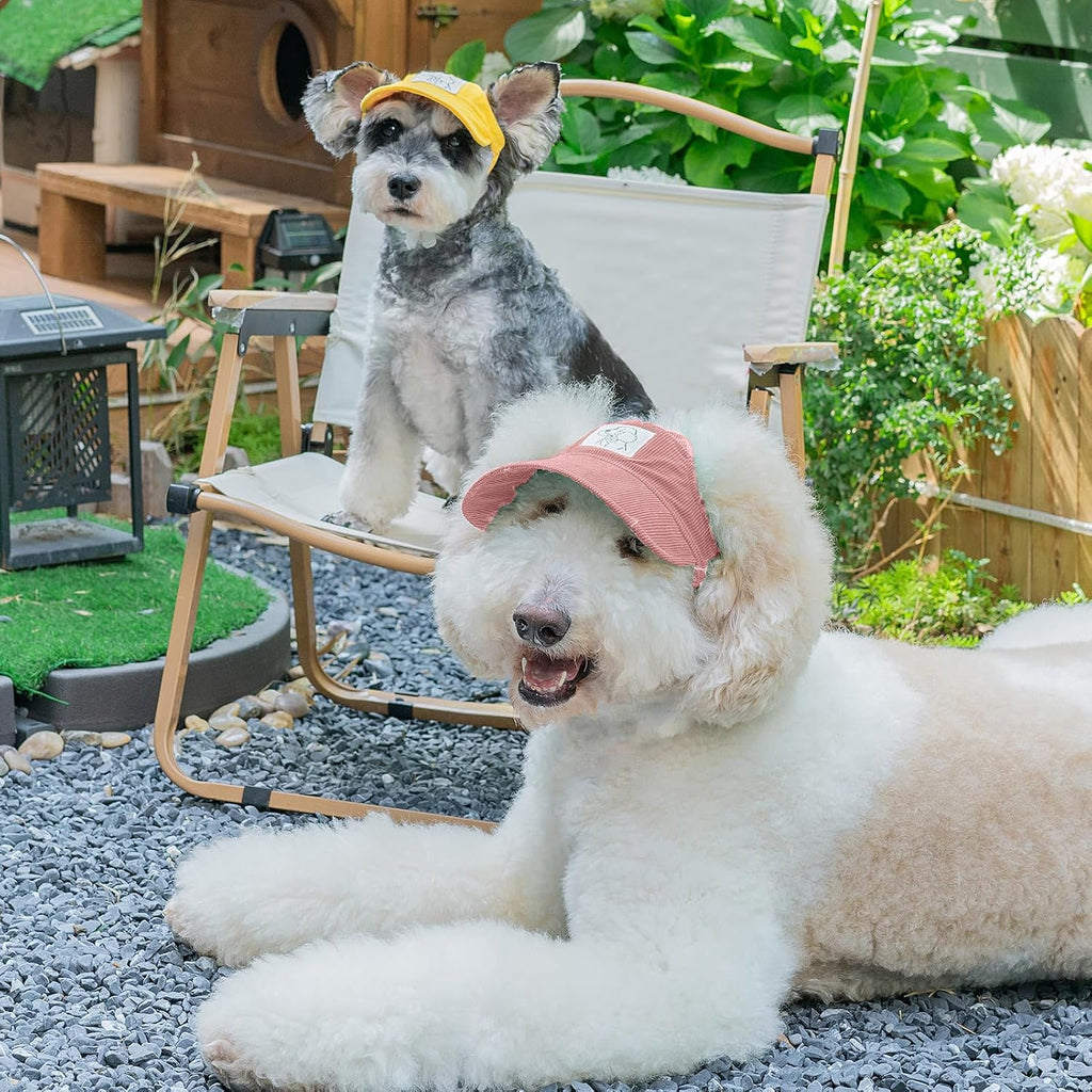 Pet Dog Baseball Cap, Cat Hat, Cat Dog Sun Cap with Ear Holes, Adjustable Puppy Outdoor Sun Hat (Pink, X-Small)