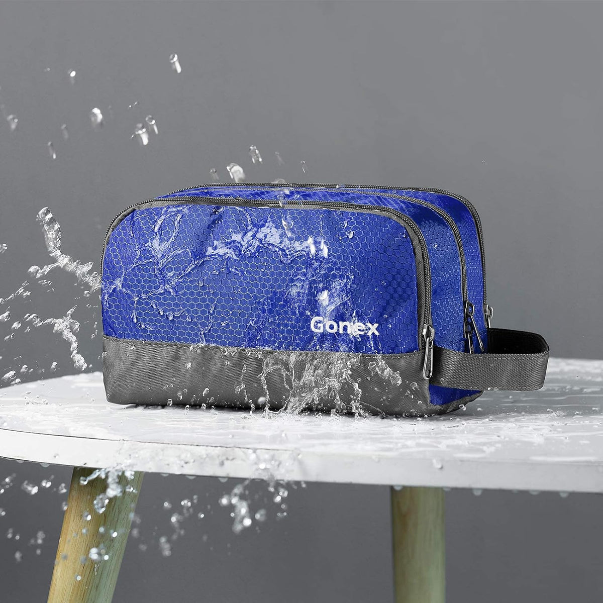 Gonex Travel Toiletry Bag for Men, Water Resistant Dopp Kit for Toiletries