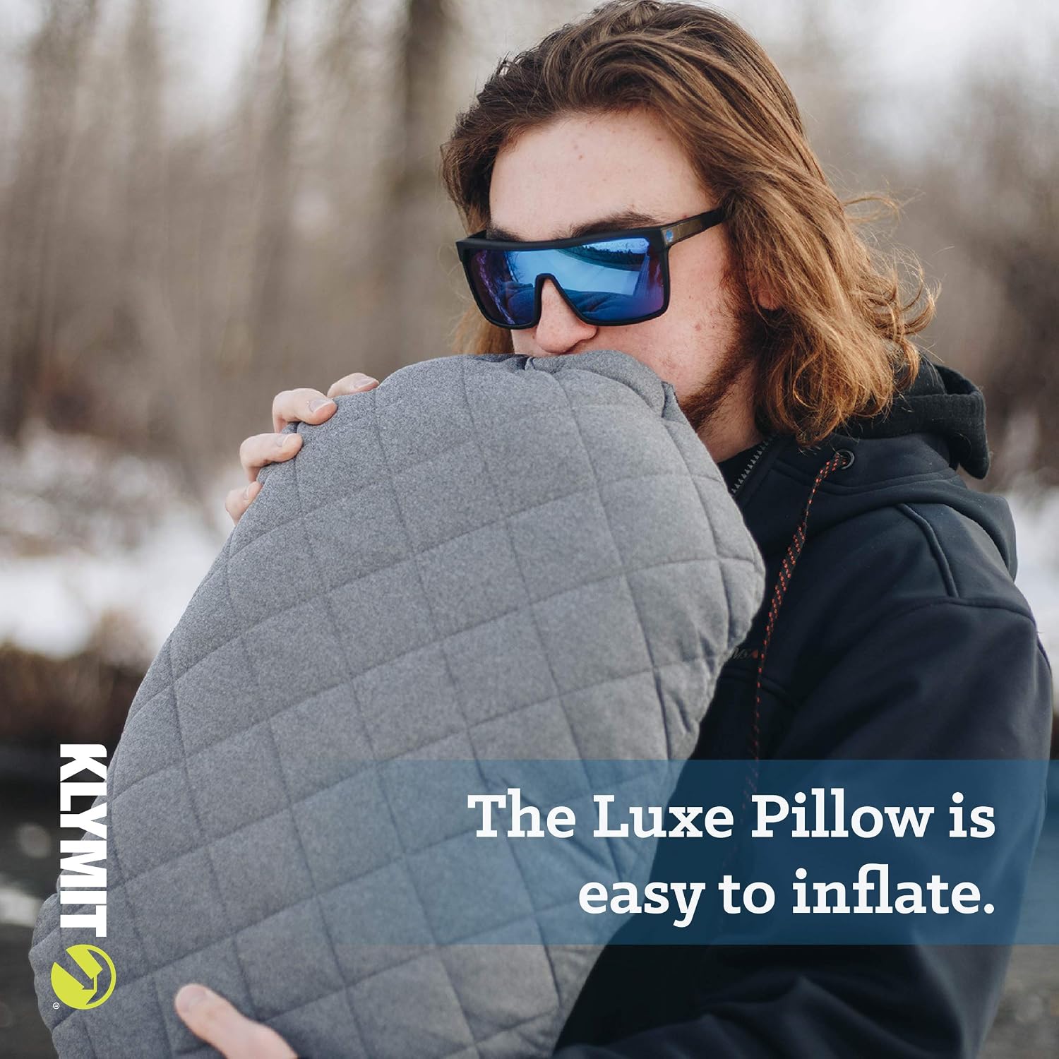 Klymit Static V Luxe 76" x 30" x 3" Sleeping Pad and Luxe Travel Pillow Bundle