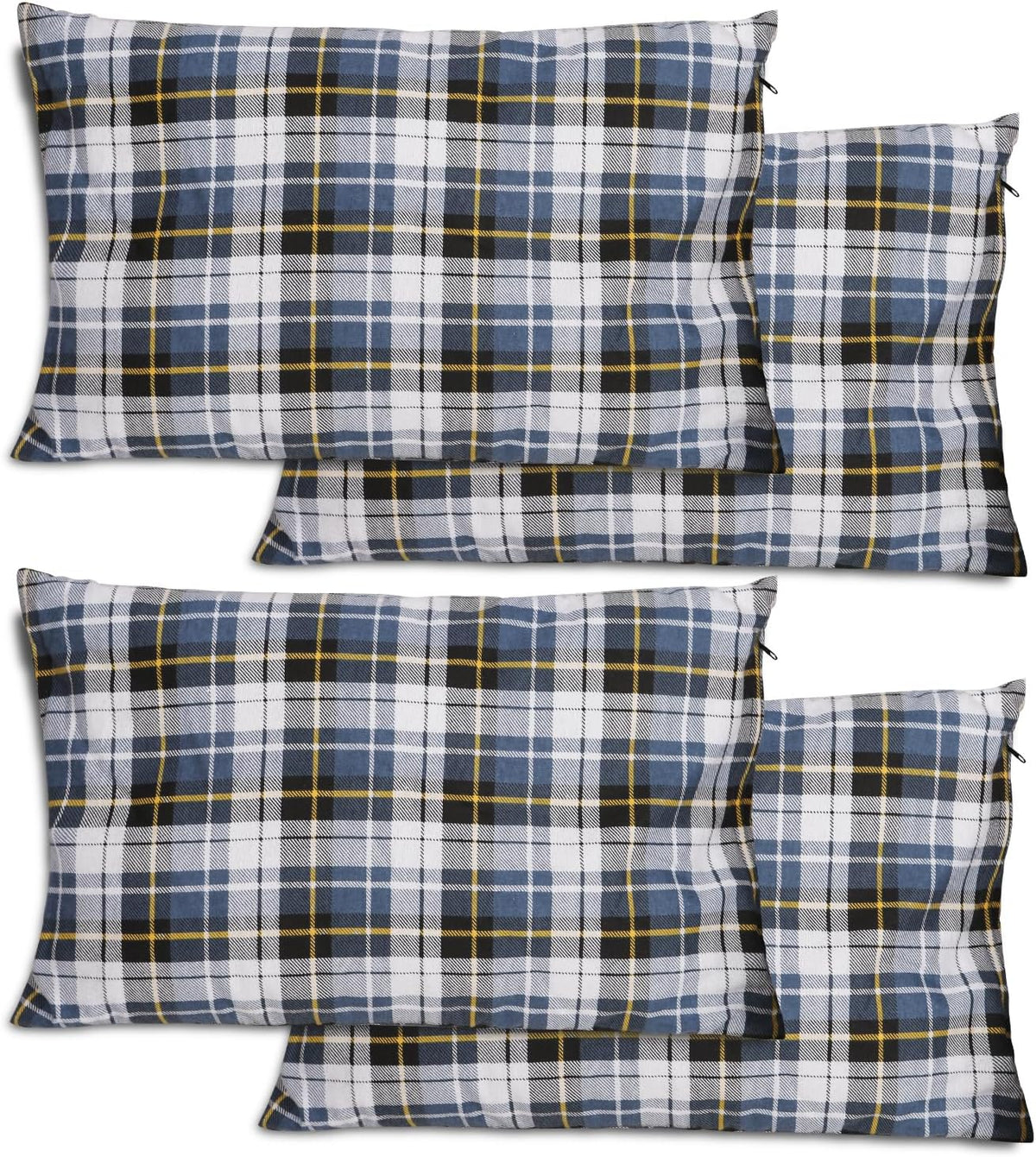 REDCAMP 2PCS Small Camping Pillow for Sleeping, Travel Pillow, Blue