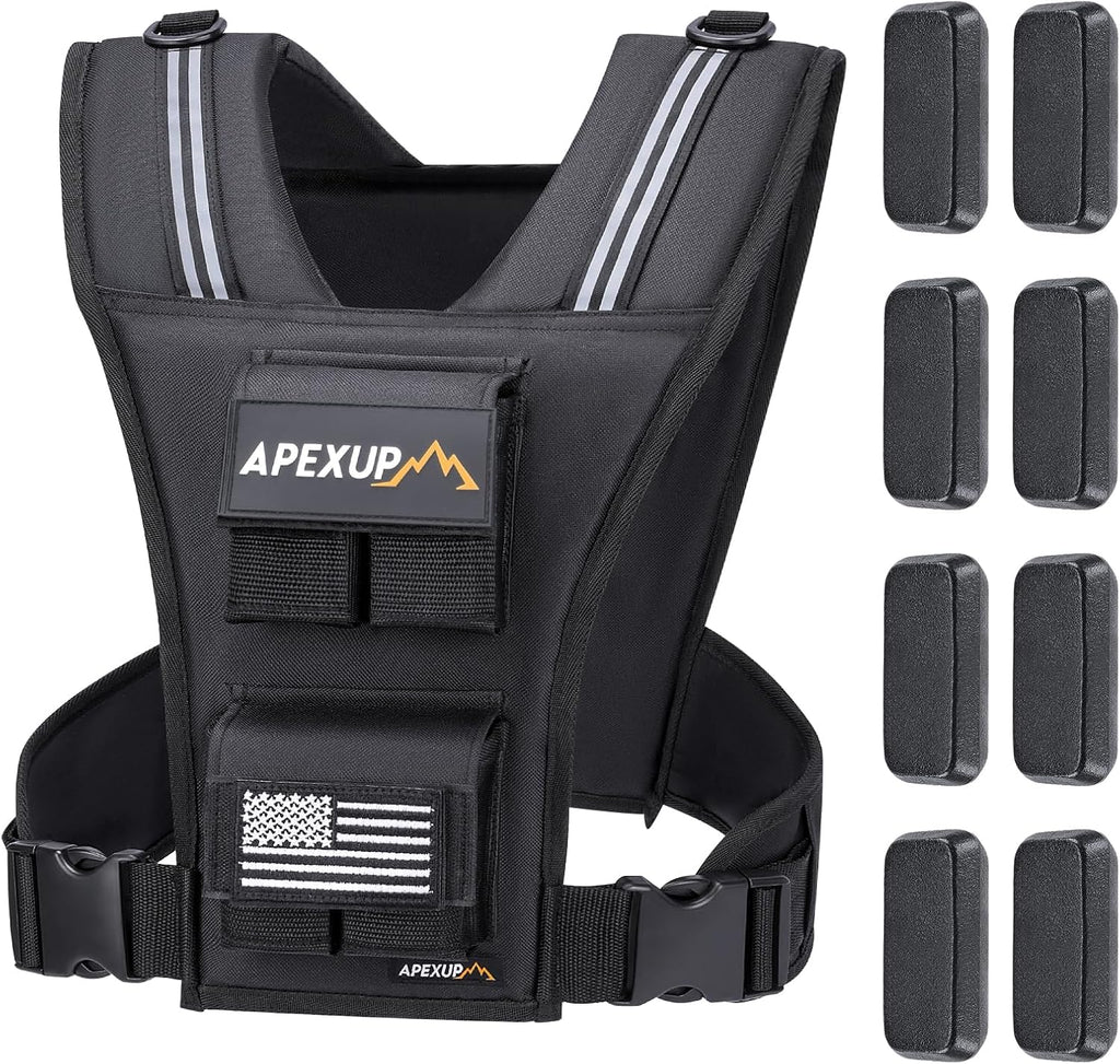 APEXUP Weighted Vest Men, Adjustable Weight Vest for Running