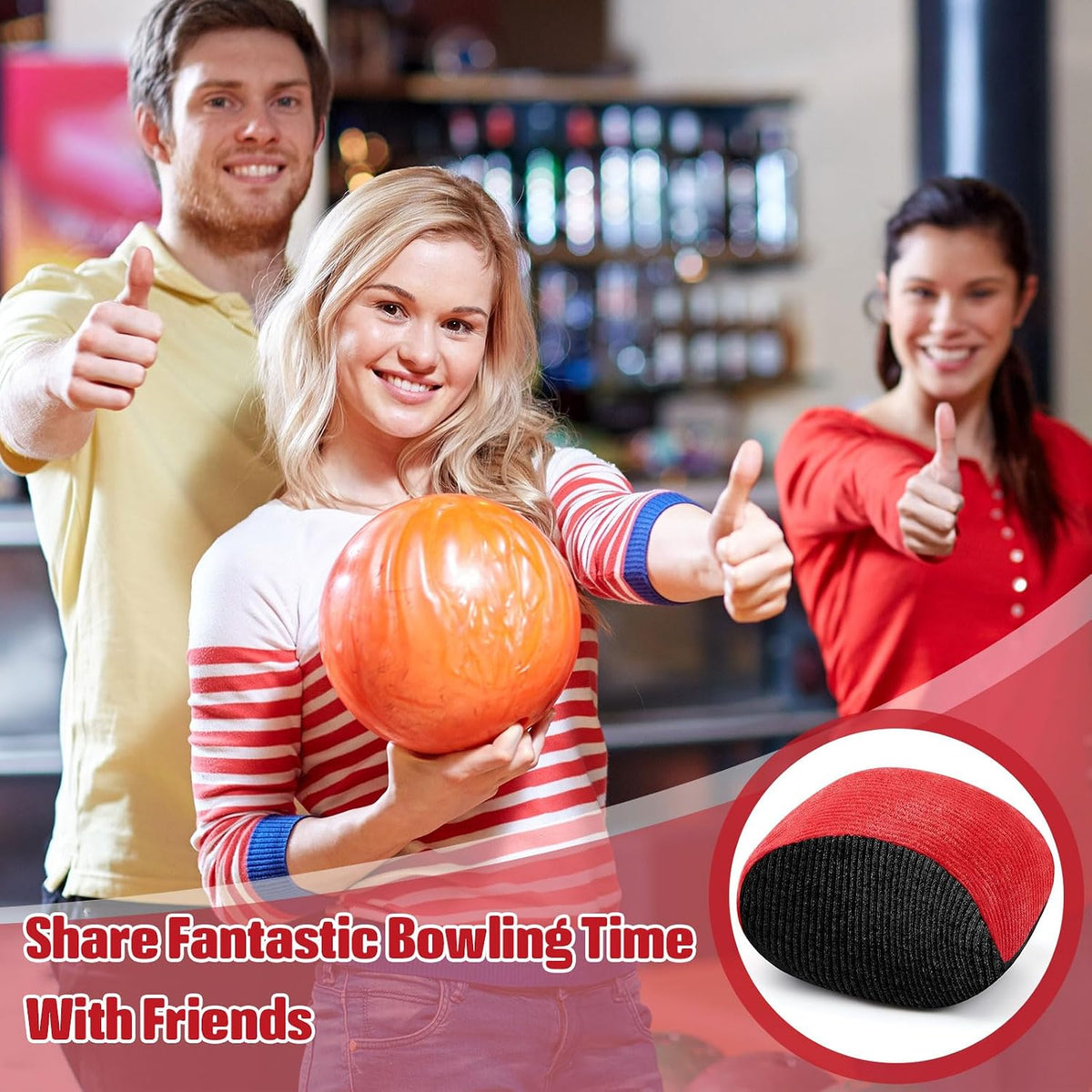 Lewtemi Microfiber Ultra Dry Bowling Grip Ball, 2 Pcs Microfiber Bowling Rosin Bags for Hands for Golf Lifting Rock Climbing Tennis Gymnastics