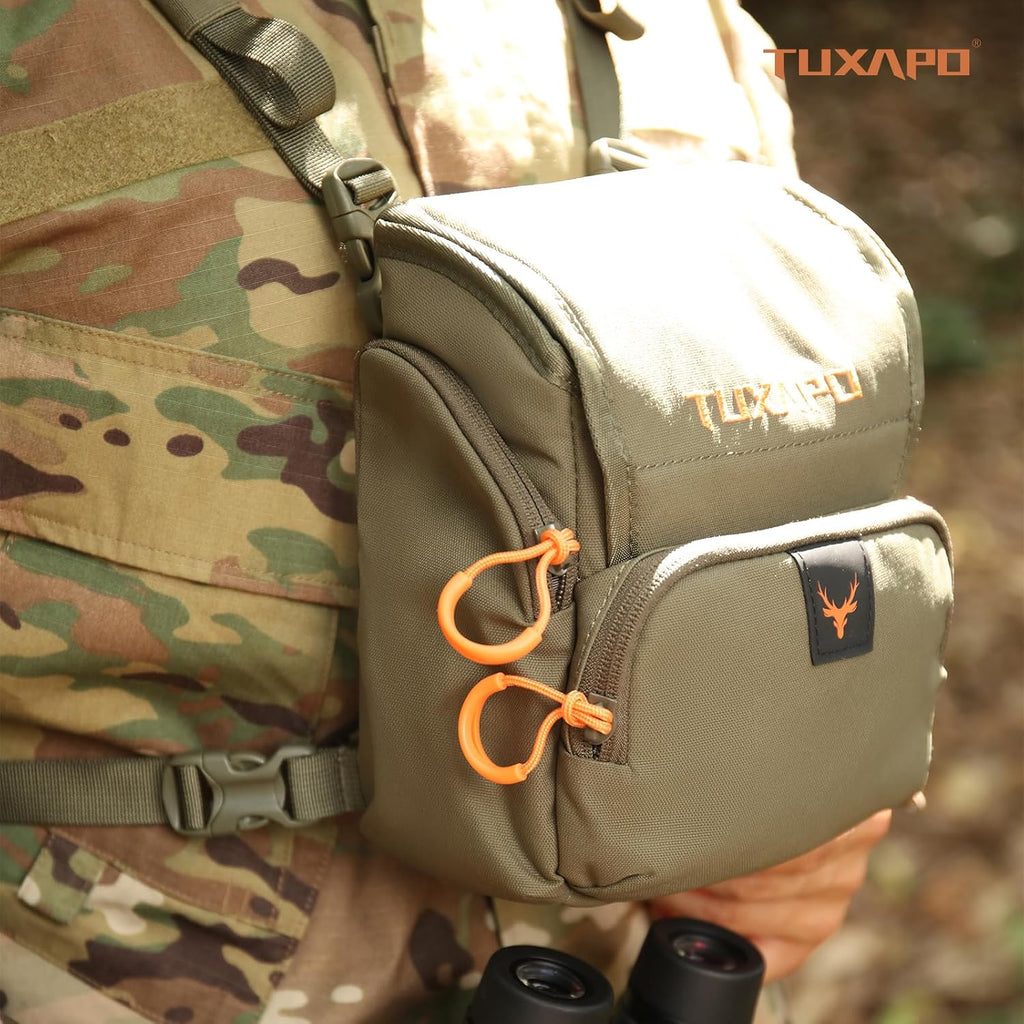 Binocular Harness Chest Pack with Rangefinder Pouch Bino Case for Hunting Hiking Shooting