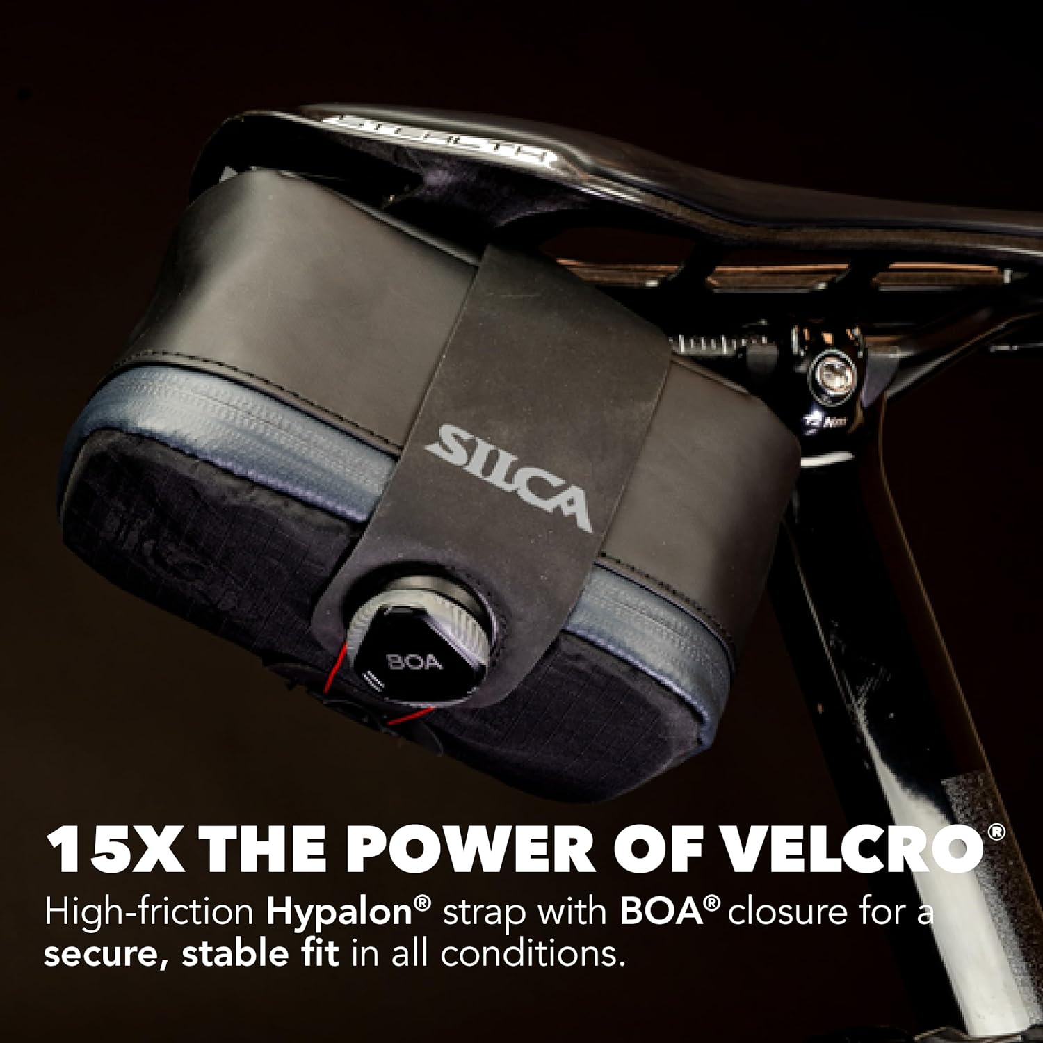 SILCA Mattone Grande Bike Saddle Bag with BOA Closure - Large .77 L