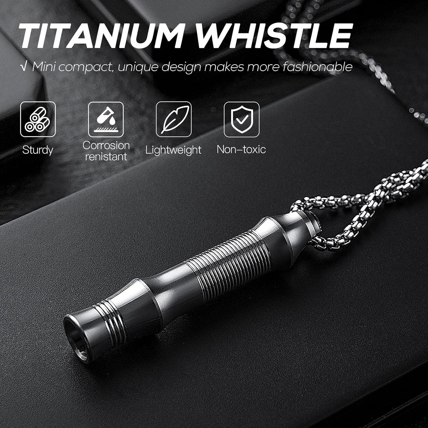 TISUR Titanium Emergency Whistle,Dog Whistle