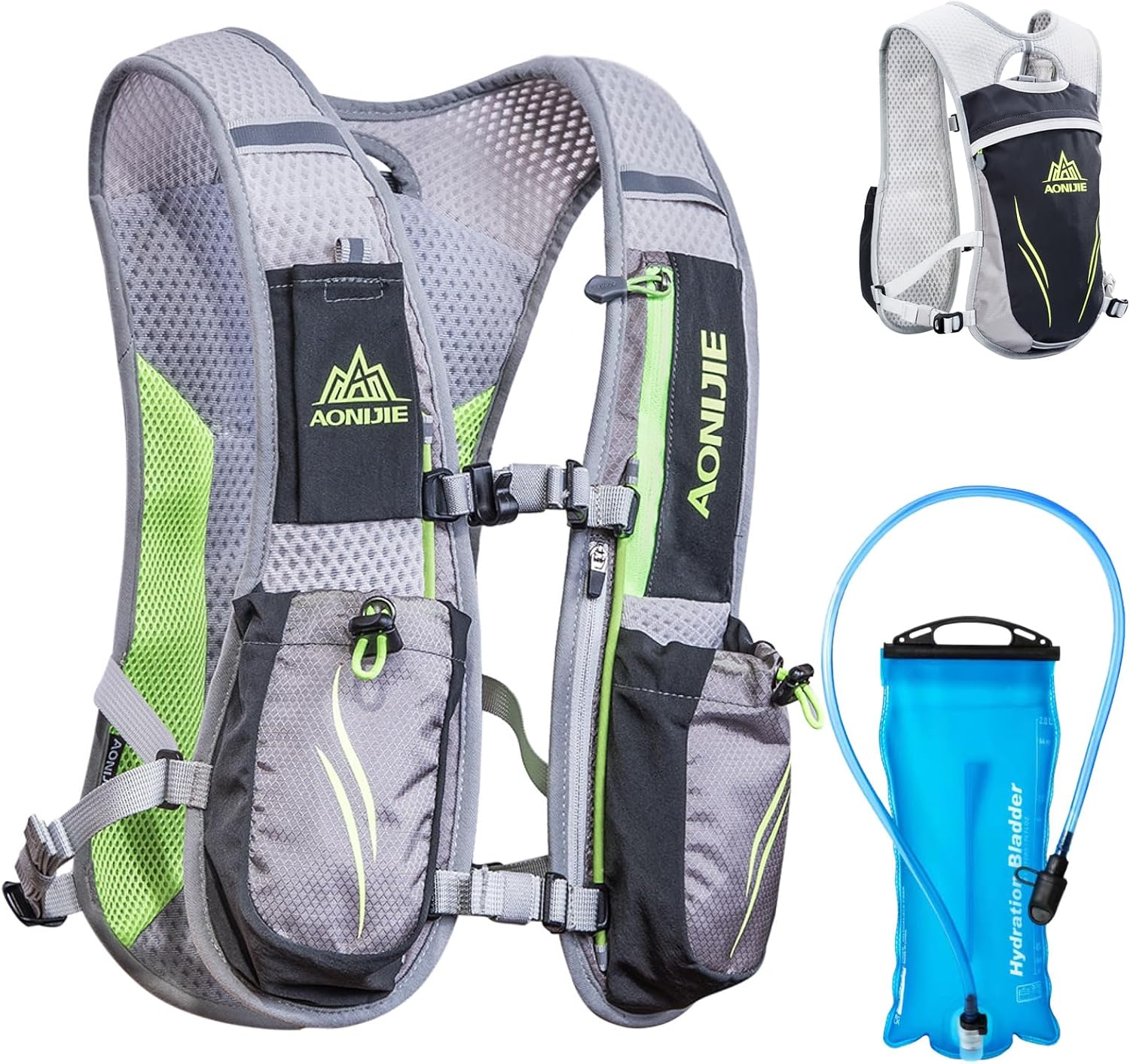 Azarxis Hydration Running Vest Backpack Pack 5L 5.5L for Women and Men Jogging Trail Race Marathon Cycling Hiking