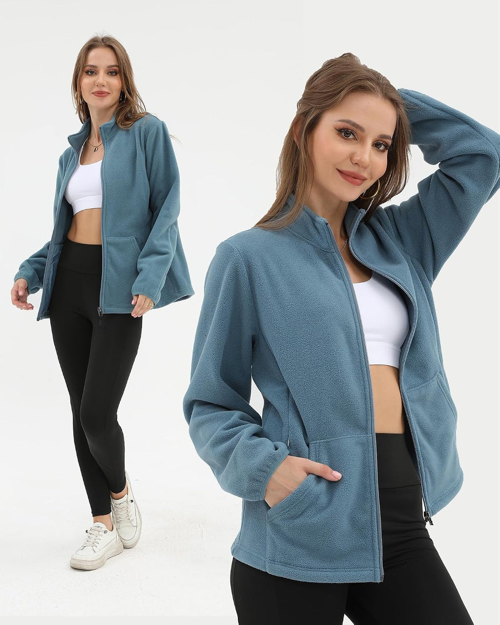 Argstar Women's Fleece Jacket 6 Pockets (XS-2XL)