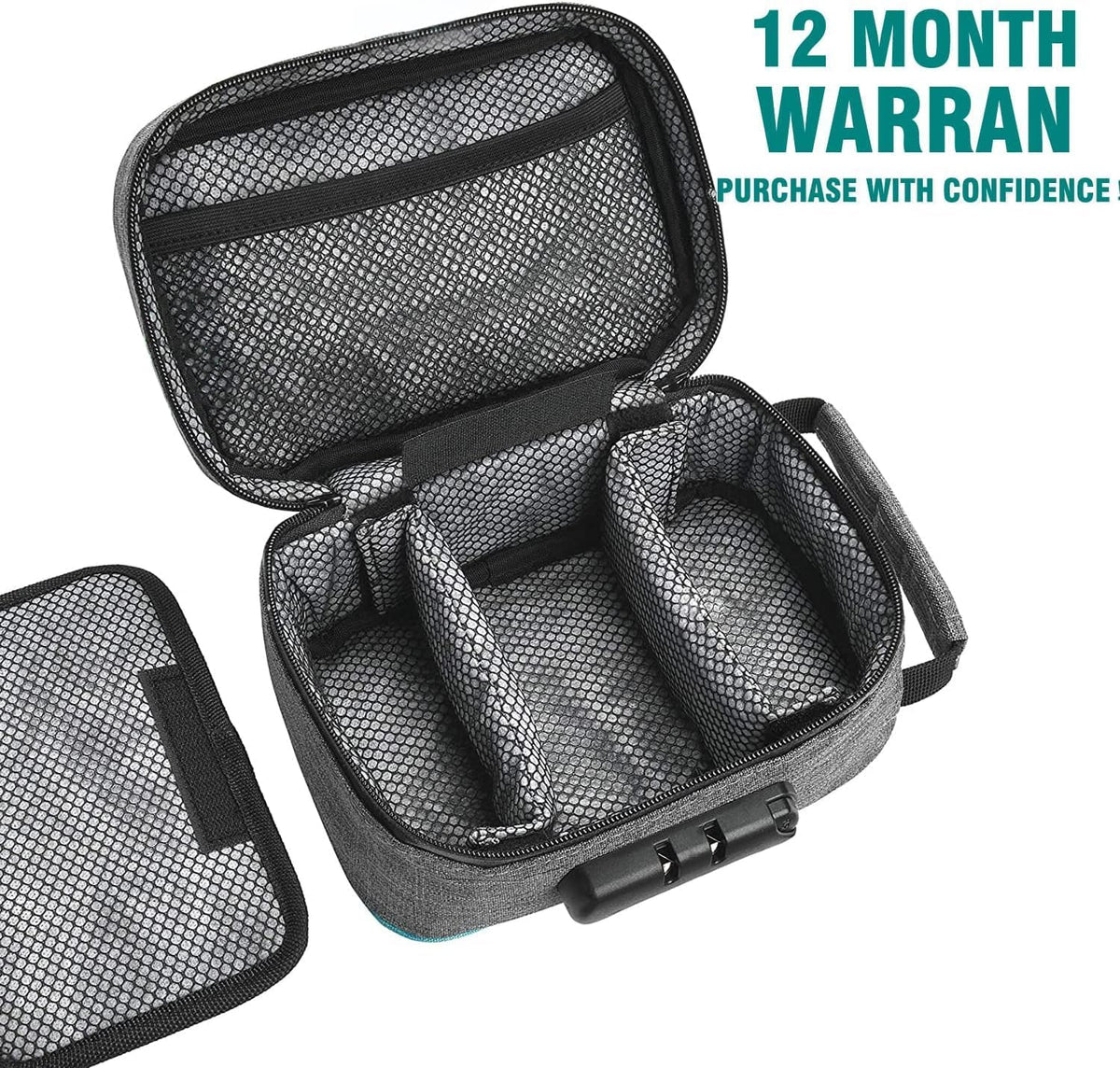 OZCHIN Smell Proof Bag with Combination Lock File Organizer Case Container Medicine Odorless Storage Lock Box Great Gift for Friend