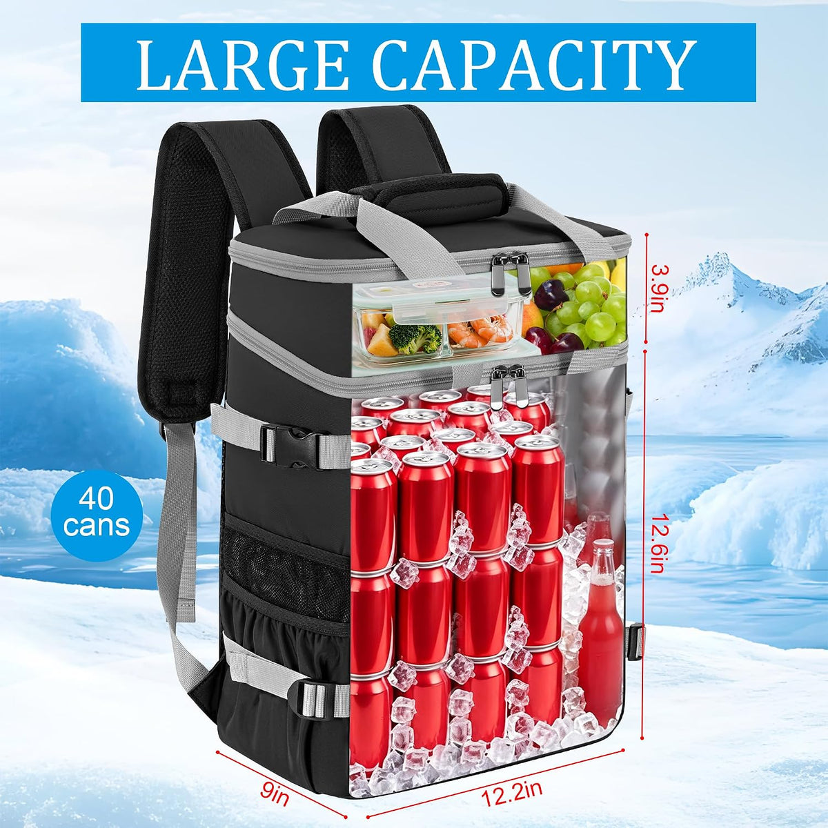 Cooler Backpack Insulated Cooler Bag for Men & Women
