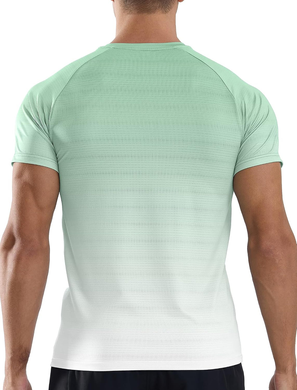 Men's Athletic Running T-Shirts Quick Dry Gym Workout Shirts Sports Tops