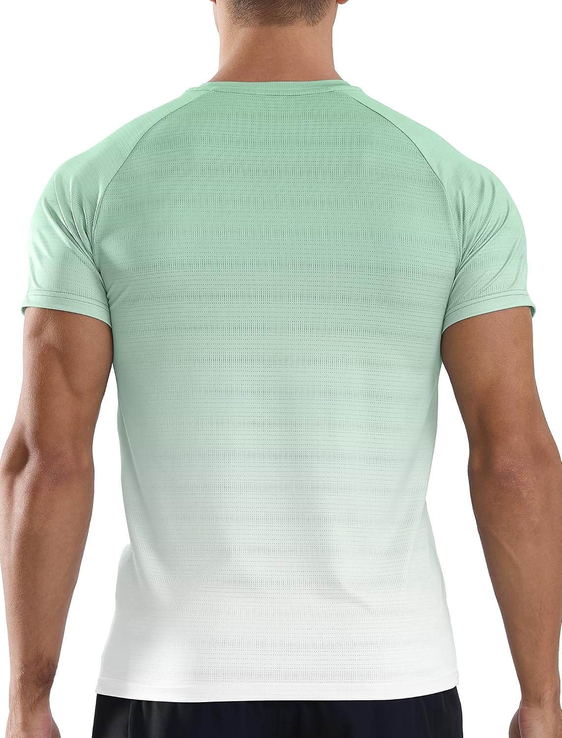Men's Athletic Running T-Shirts Quick Dry Gym Workout Shirts Sports Tops