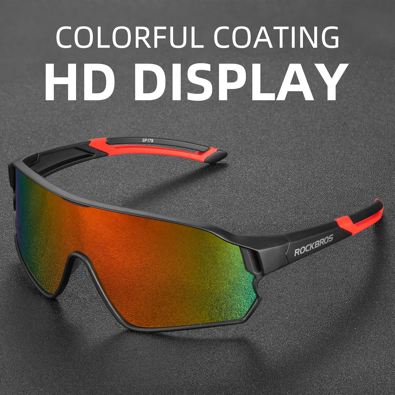 ROCKBROS Polarized Sports Sunglasses Anti-Glare HD Cycling Sun Glasses
