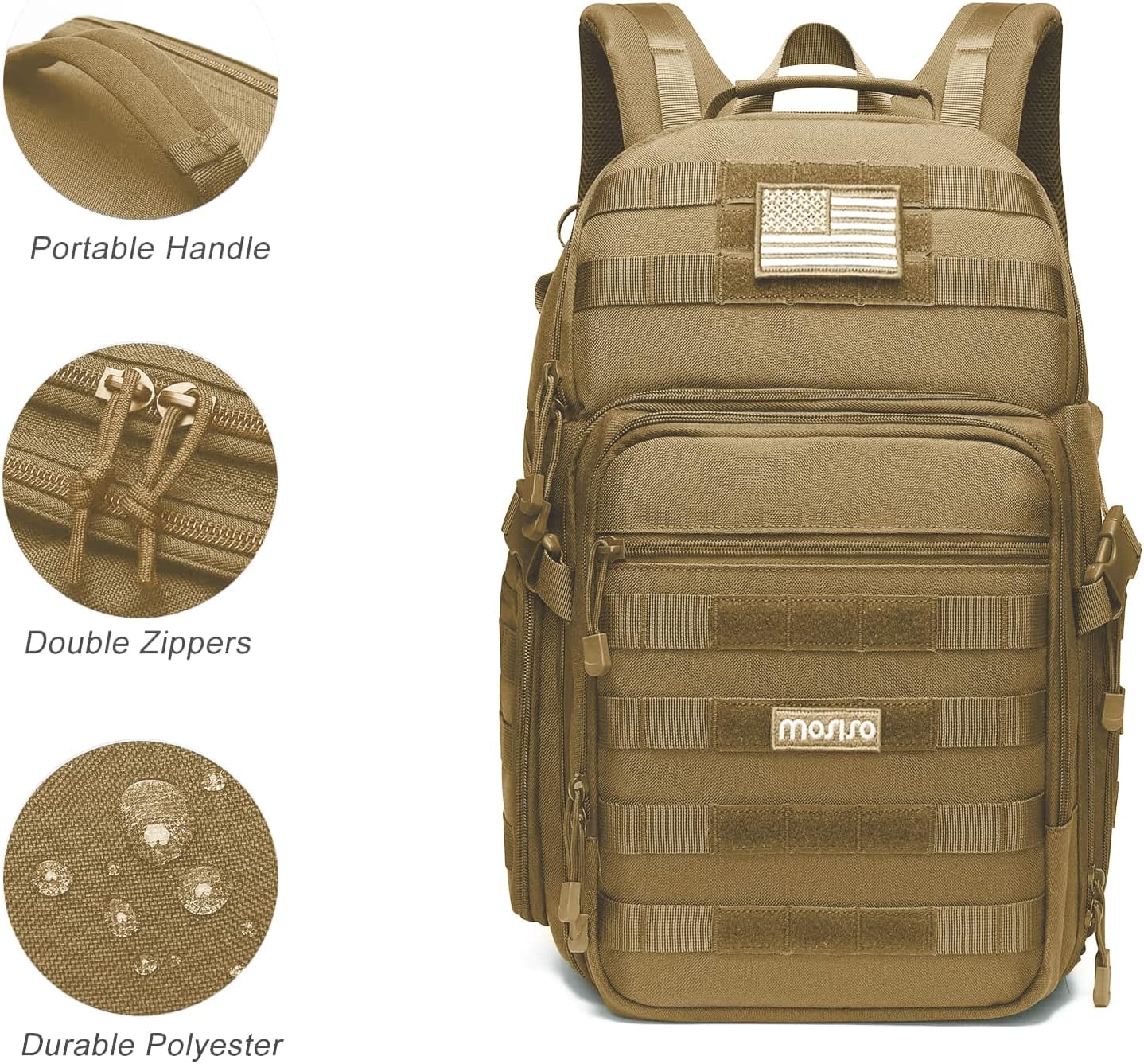 MOSISO Camera Backpack, DSLR/SLR/Mirrorless Tactical Camera Bag Case
