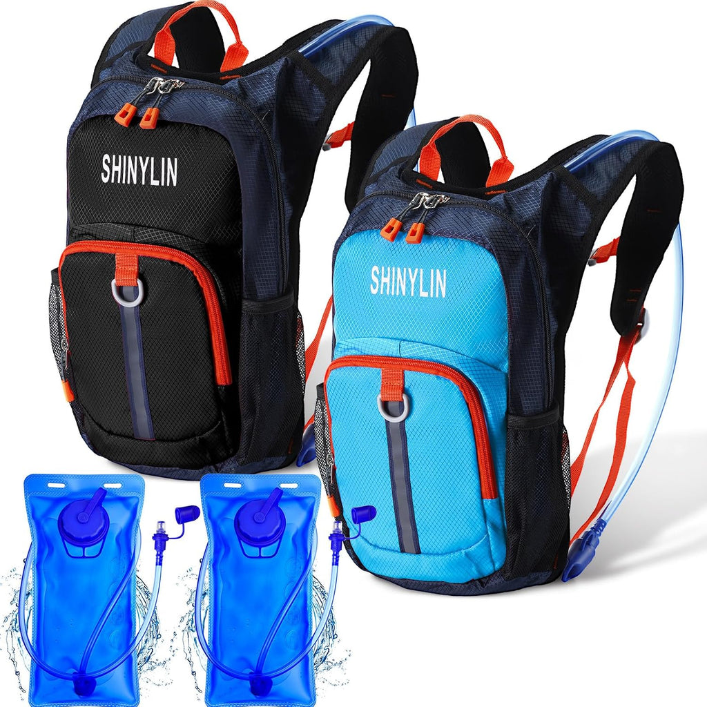 Shinylin 2 Pcs Kids Hydration Hiking Backpack