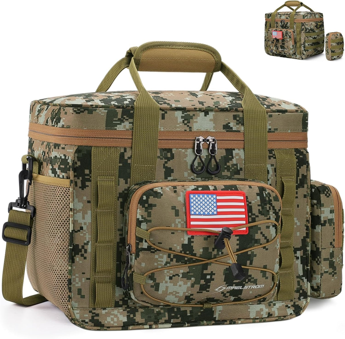 Maelstrom Tactical Lunch Box for Men, Cooler Bag with Detachable MOLLE Bag