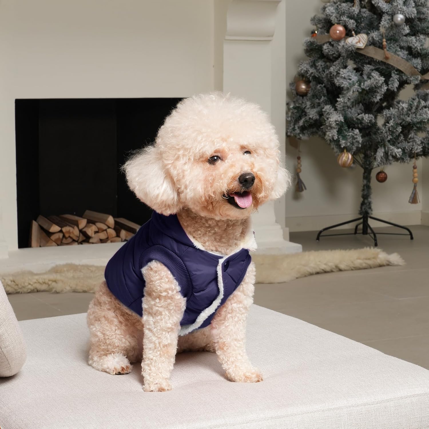 Vecomfy Warm Dog Coats with Hoodie,Winter Dog Jackets for Large Dogs