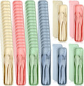 Jinei Reusable Travel Utensils Set Wheat Straw with Case,Bright