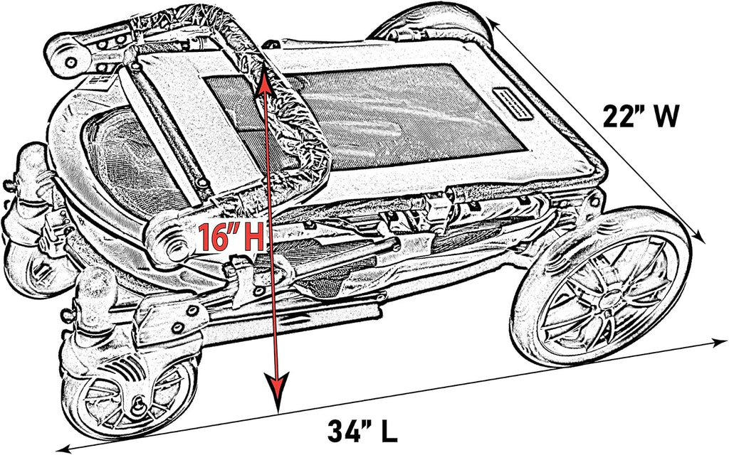 Pet Gear No-Zip Excursion Pet Stroller, Dark Platinum