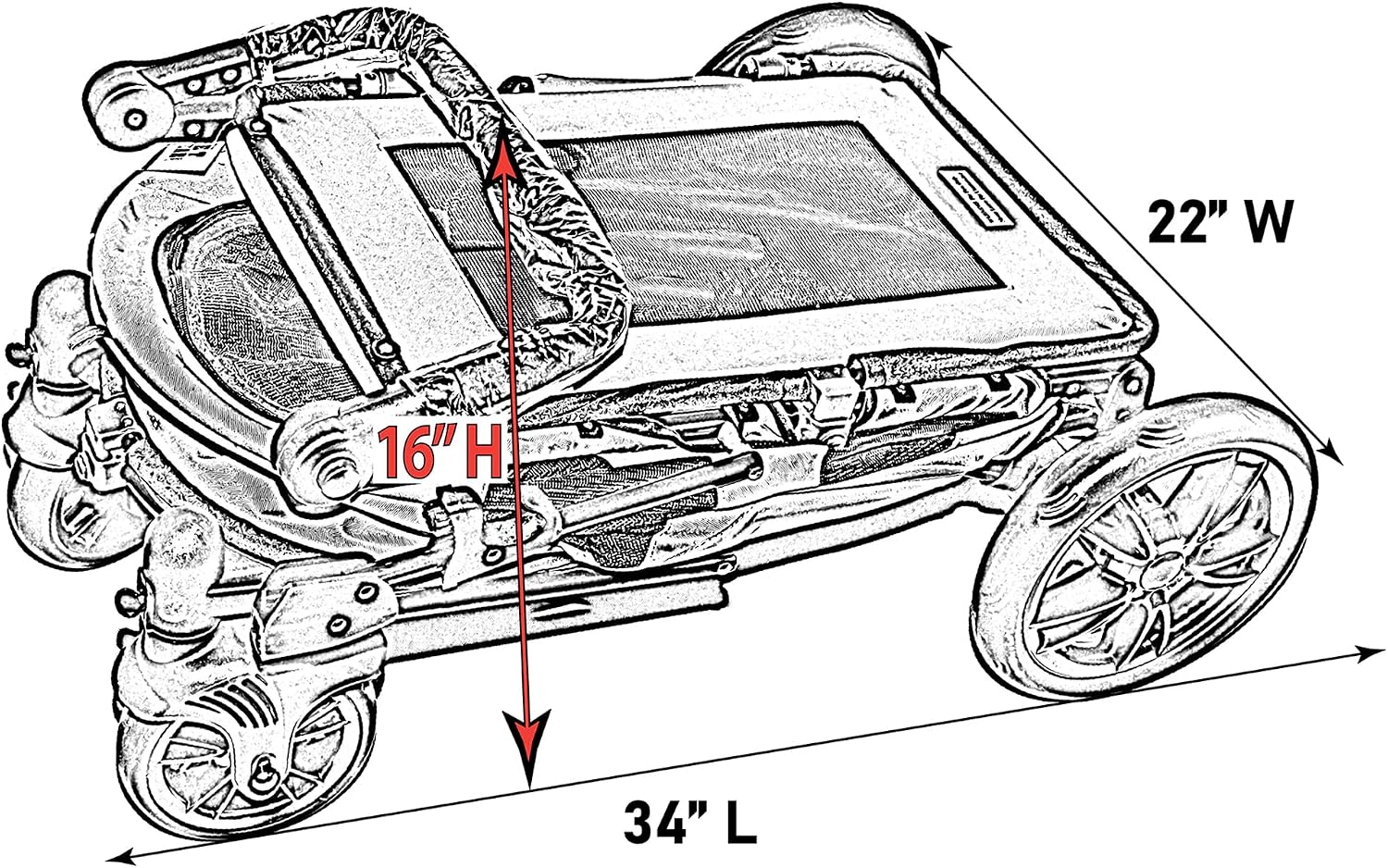 Pet Gear No-Zip Excursion Pet Stroller, Dark Platinum