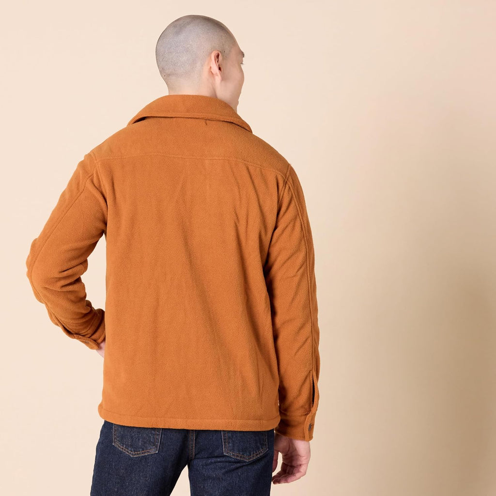 Amazon Essentials Men's Long-Sleeve Polar Fleece Shirt Jacket for Winter, Jackets