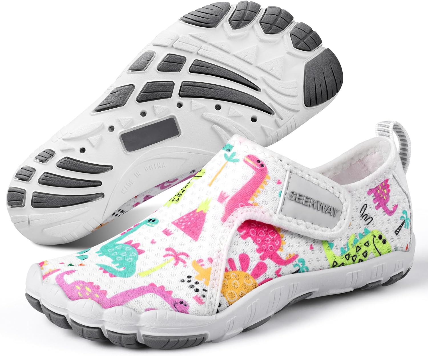 SEEKWAY Barefoot Water Shoes for Kids - Wide Toe Box and Quick-Dry Sand Shoes Toddler for Hiking Swim Beach Pool Kayak Sport Accessories, Camping Essentials Non-Slip for Boys Girls Sizes
