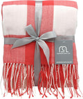Blankets - Buffalo Plaid Throw Blanket - Decorative Classic Blanket - Comfortable and Ultra-Soft - Lightweight & Indoor Outdoor Blanket - Ideal for Living Room, Couch, Travelling Good for All Seasons
