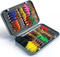 80 pcs YDIUDL 3rd Gen Fly Fishing Flies Kit, Hand-Tied Dry Flies