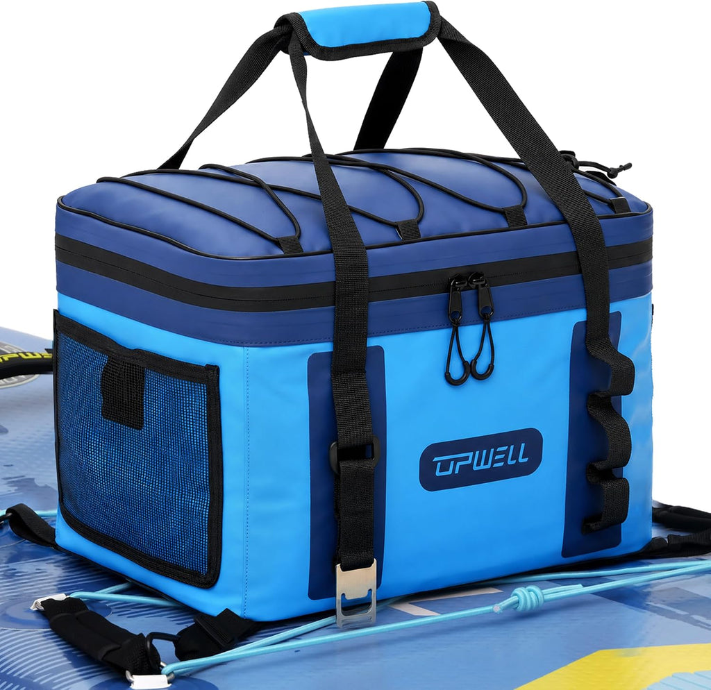 UPWELL Paddle Board Accessories, Waterproof SUP Cooler Bag with TPU Zipper, PVC Dry Bag, 42 Cans Surf Kayak Cooler
