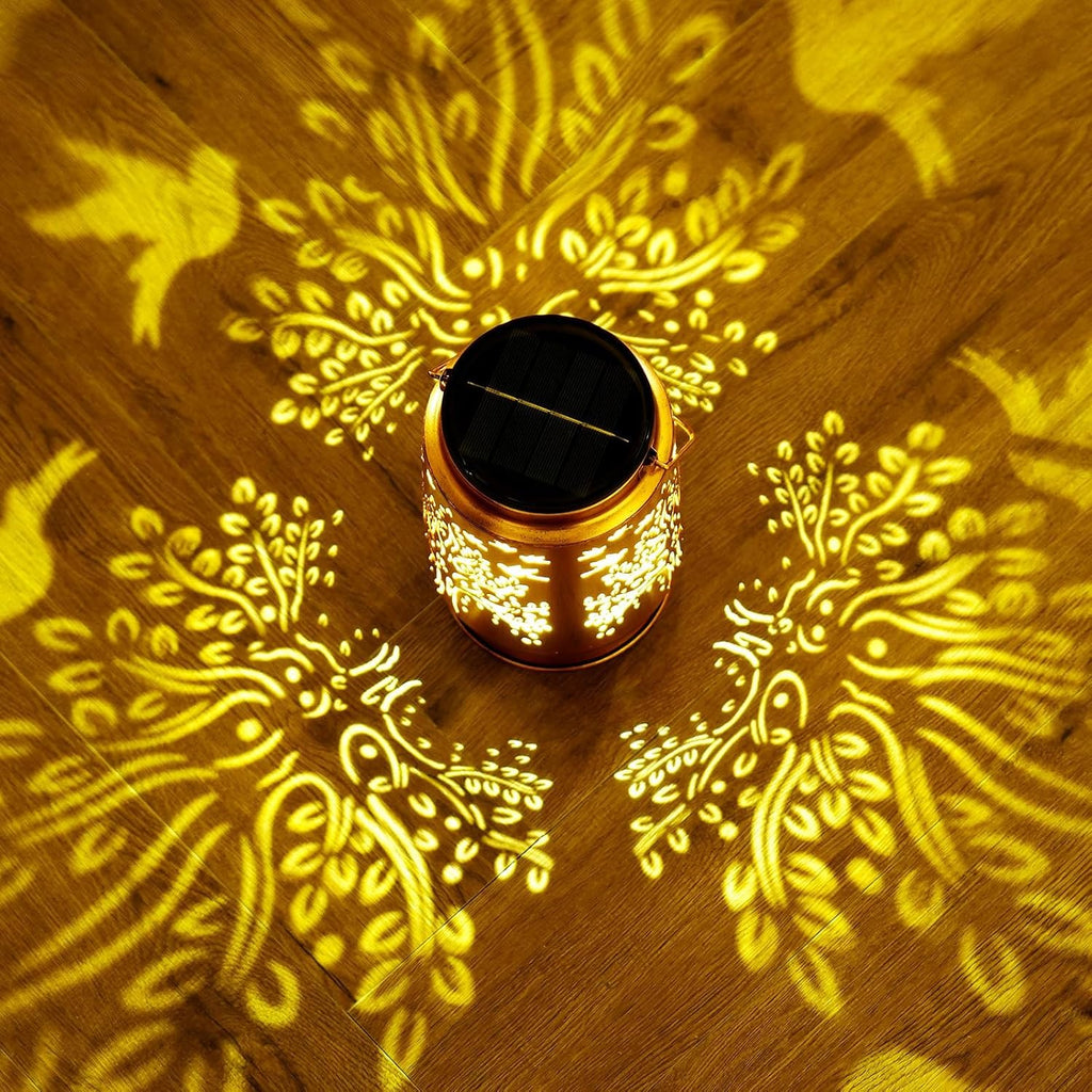Tree of Life Solar Lanterns Outdoor Waterproof, Birthday Day Gift for Women
