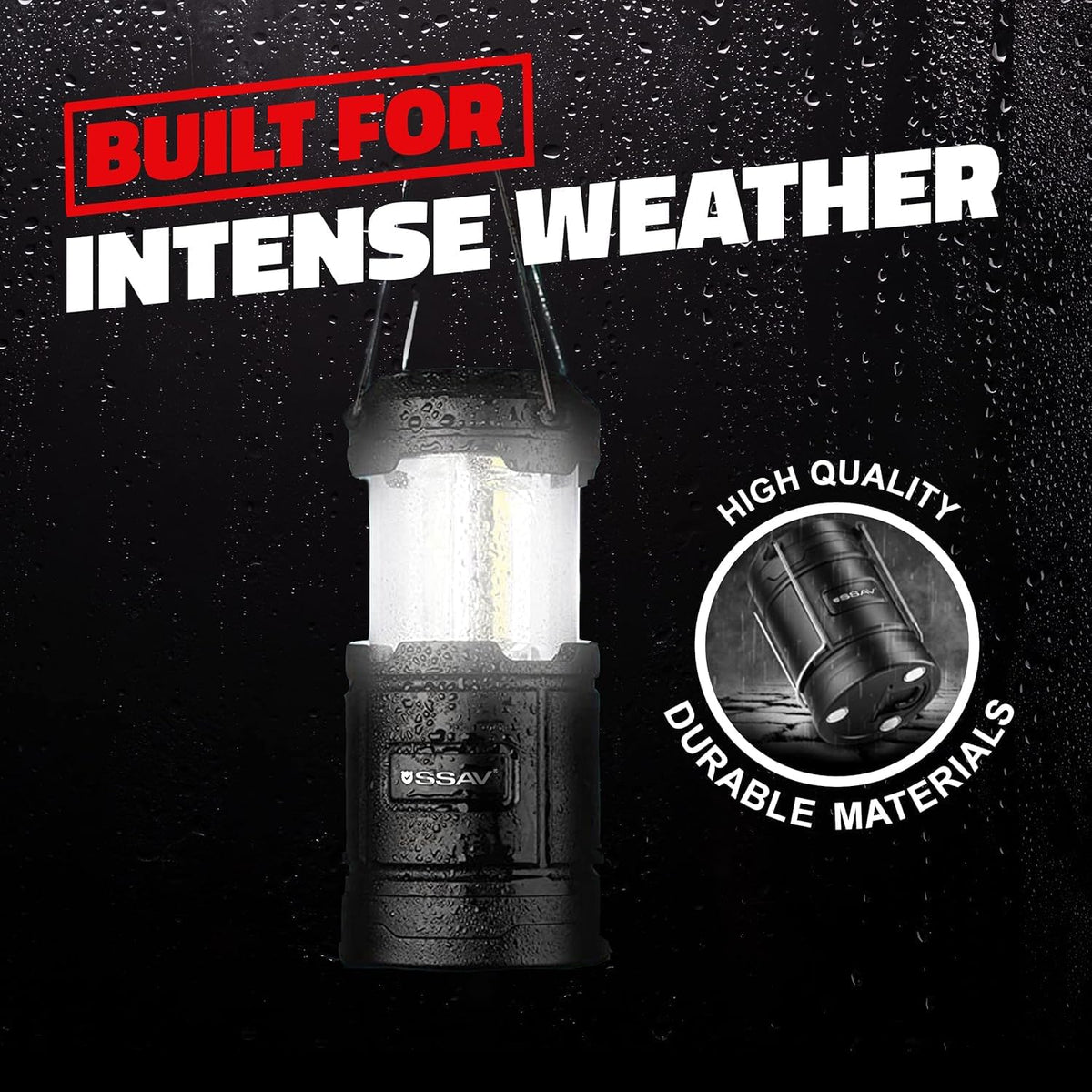 SSAV Battery Powered LED Lanterns (Batteries Included) (2 Pack)