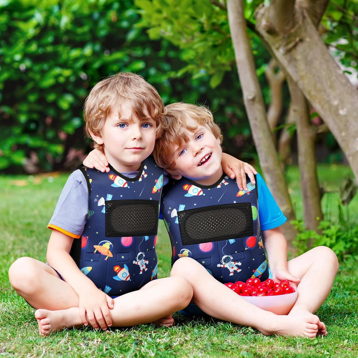 Janmercy Weighted Vest for Kids, Rocket, Small, Dark Blue