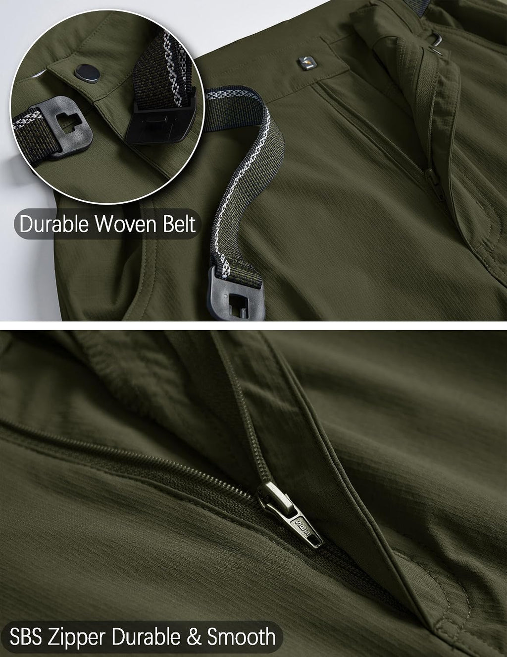 Men's Cargo Work Hiking Pants Lightweight Water Resistant Quick Dry Fishing Travel Camping Outdoor Breathable Multi Pockets