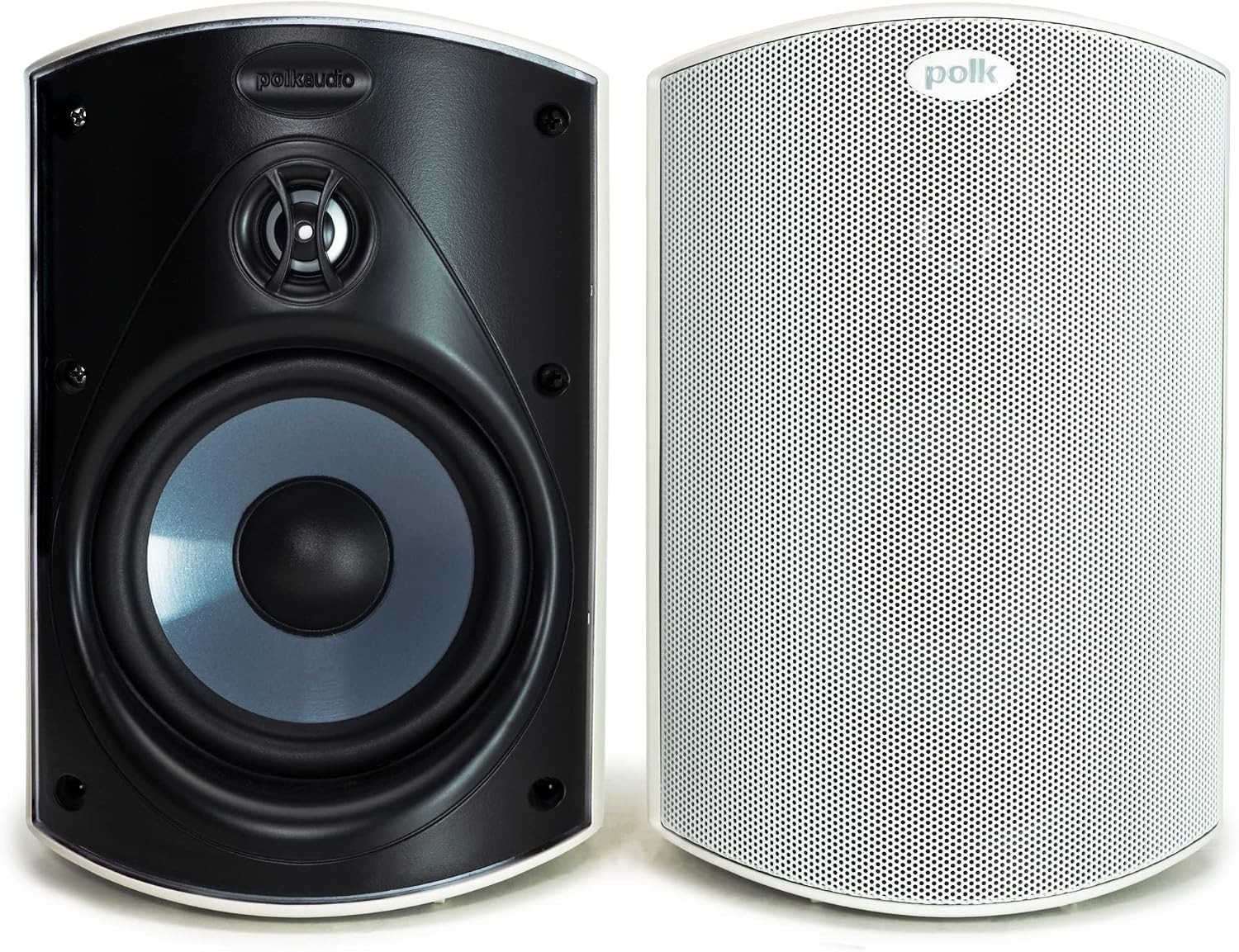 Polk Audio Atrium 4 Outdoor Speakers, Powerful Bass (Pair, Black)