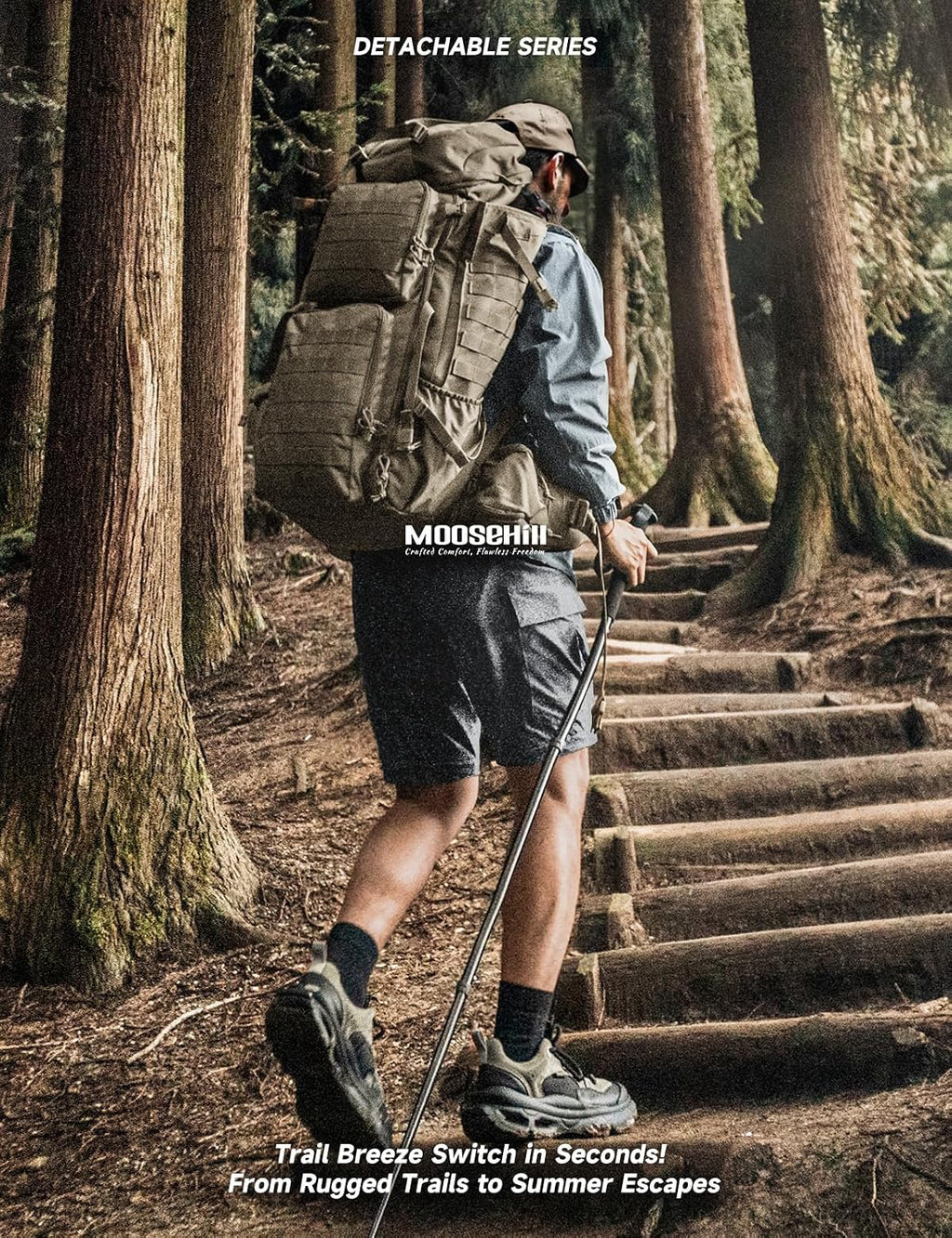 Moosehill Men's Hiking Pants: Convertible Quick-Dry