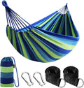 ANYOO Cotton Camping Hammock Portable with Tree Straps Holds 660lbs