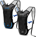 Lightweight 2 Pack Hydration Backpack with 2L Water Bladder for Hiking | Breathable Reinforced Shoulder Straps, Odorless & Explosion-Proof Bladder, 3 Layer Pockets Water Bag, for Running Cycling